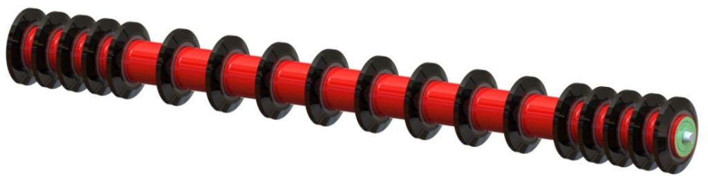 Valjak sa prstenovima (povratni) za stabilan valjčani slog